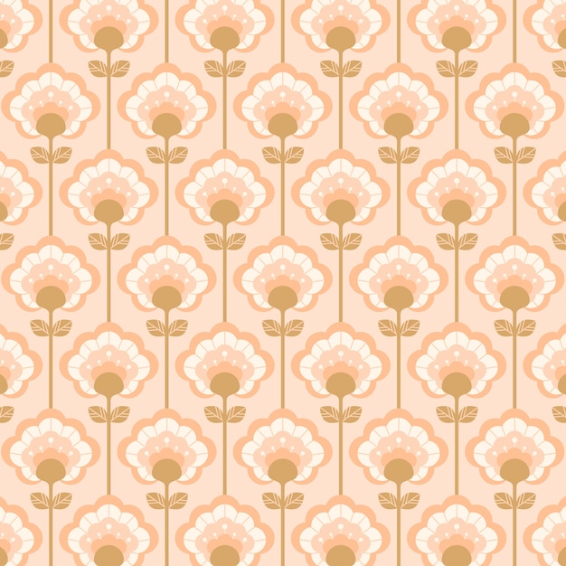 Free vector hand drawn retro renew pattern