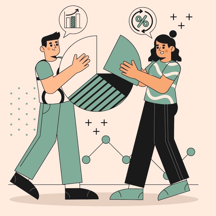Free Vector hand drawn revenue operations illustration