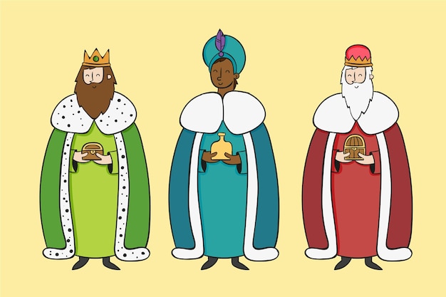 Giorno di reyes magos disegnato a mano