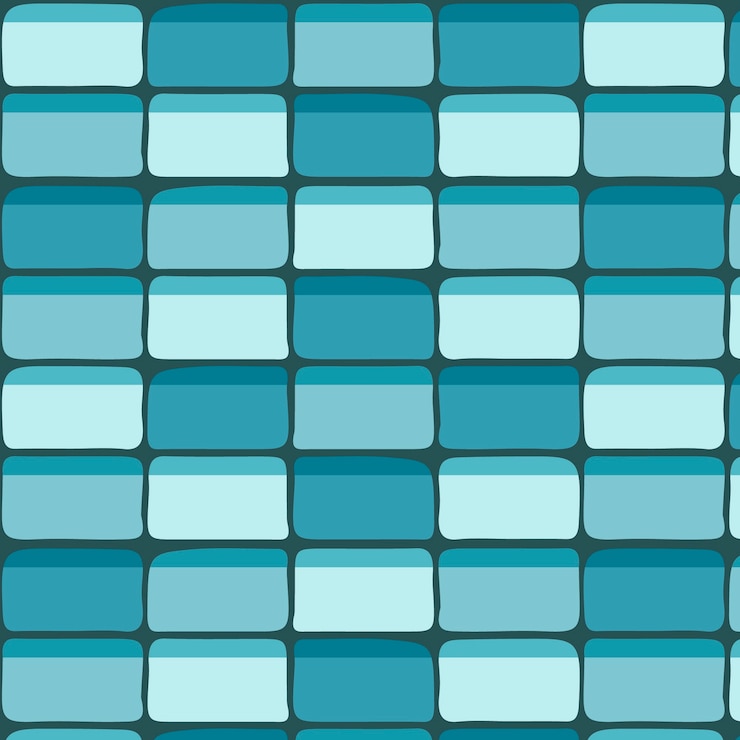 無料Vector 手描きの屋根瓦のパターンデザイン
