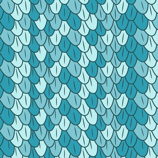 Hand drawn roof tile pattern design