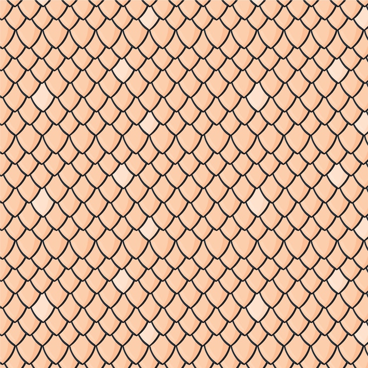 Free Vector hand drawn roof tile pattern design