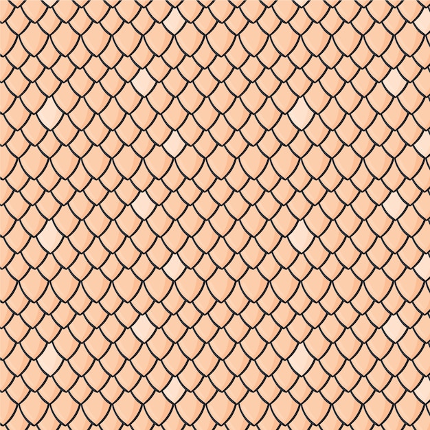 Hand drawn roof tile pattern design
