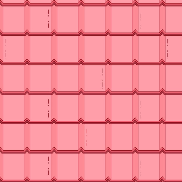 Free vector hand drawn roof tile pattern design