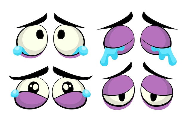 Free Vector  Hand drawn sad emoji illustration