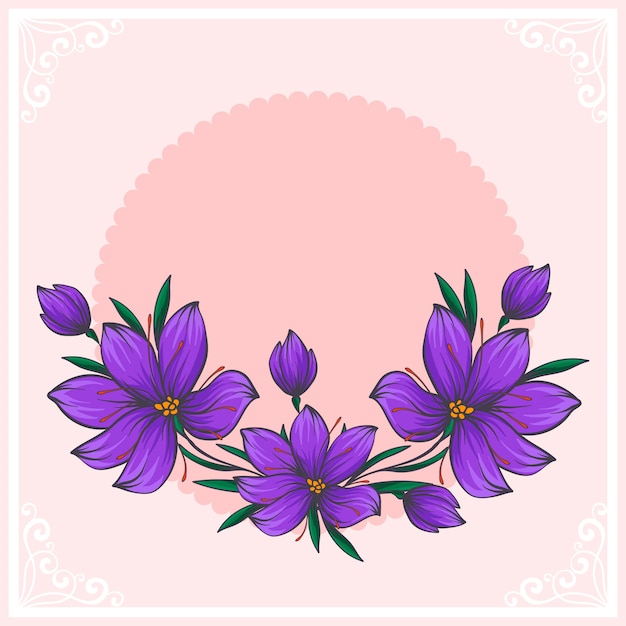 Free vector hand drawn saffron illustration