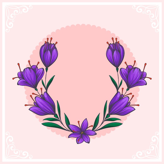 hand drawn saffron illustration