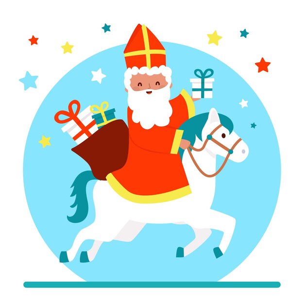 Hand drawn saint nicholas day concept