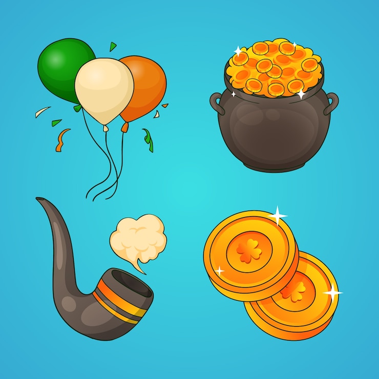 मुफ़्त वेक्टर hand drawn saint patrick's day celebration design elements collection