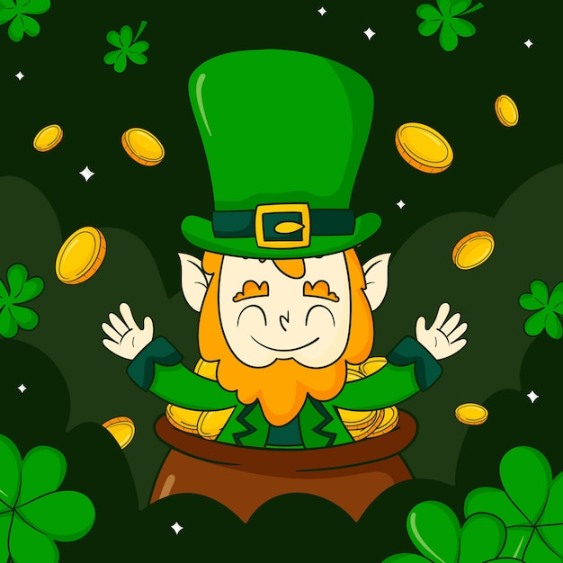 Free vector hand drawn saint patrick's day celebration illustration