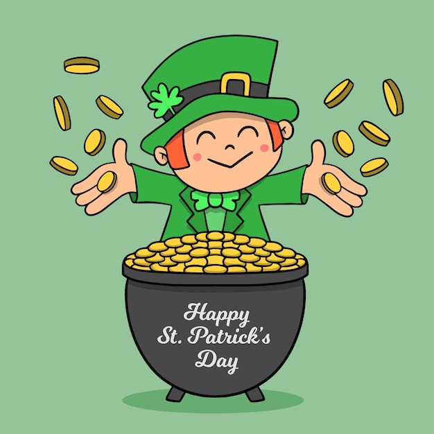 Free vector hand drawn saint patrick's day