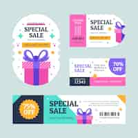 Free vector hand drawn sale coupon design template