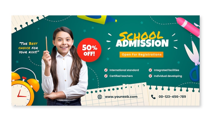 Free Vector hand drawn school template