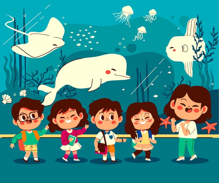 無料Vector 手描きの修学旅行のイラスト