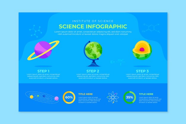 Hand drawn science research infographic