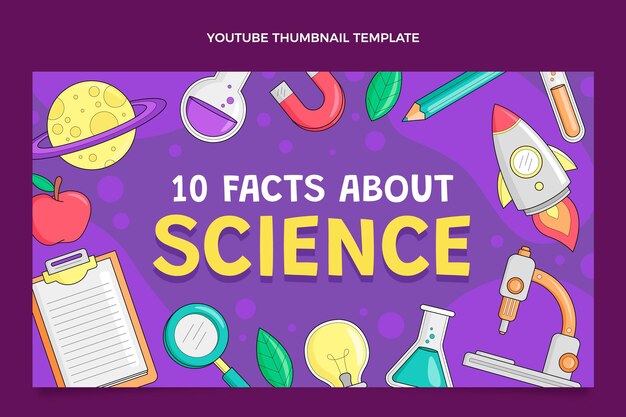 손으로 그린 과학 YouTube 미리보기 이미지