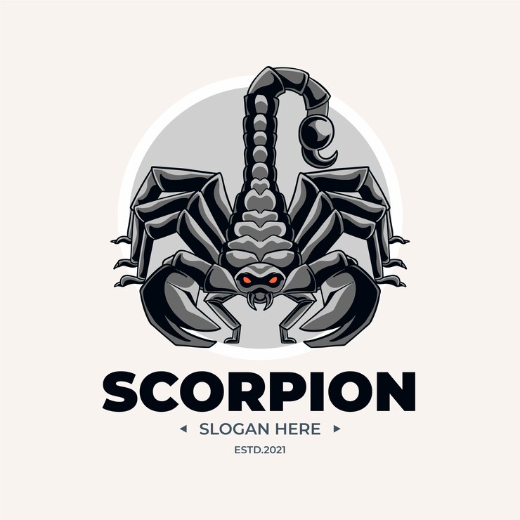 Free Vector hand drawn scorpion logo