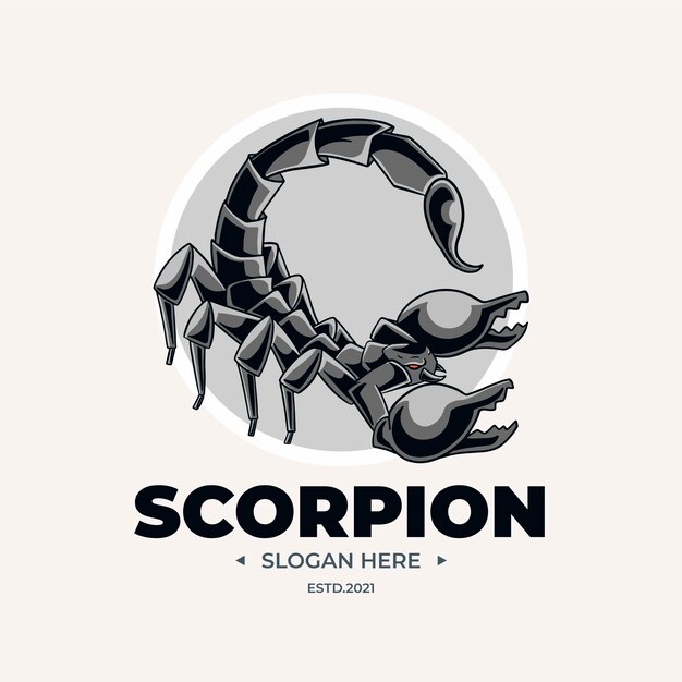 Hand drawn scorpion logo