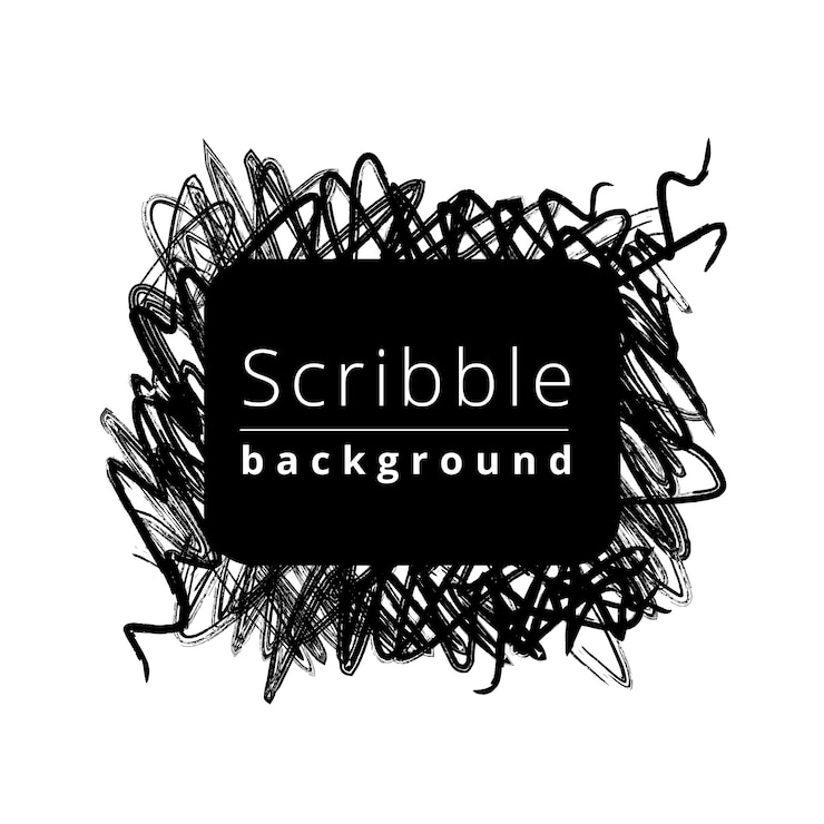 Free Vector hand drawn scribble background