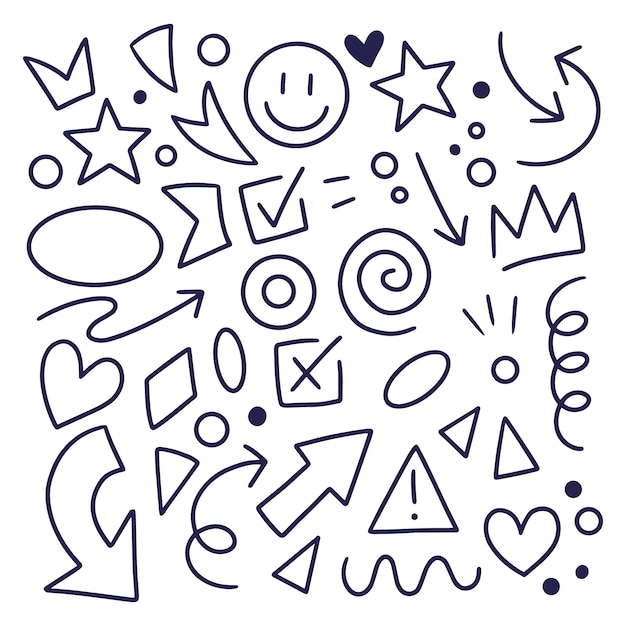 Free vector hand drawn scribble element