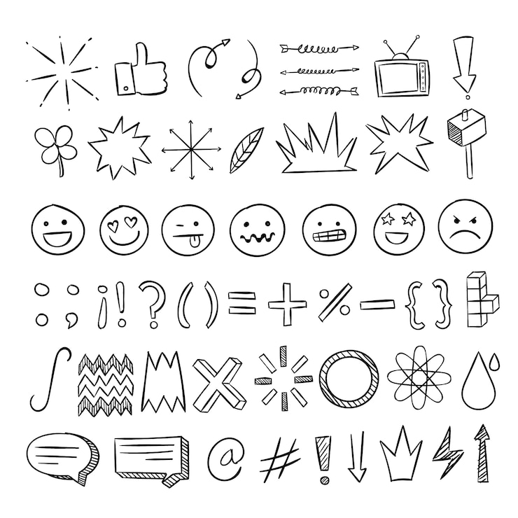 Free Vector hand drawn scribble element