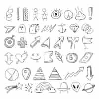 Free vector hand drawn scribble element