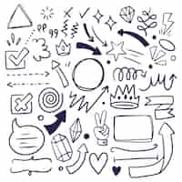 Free vector hand drawn scribble element