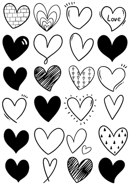 Heart Outline Images Free Vectors Stock Photos Psd