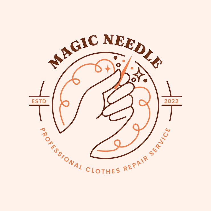 Free Vector hand drawn second hand clothing store logo