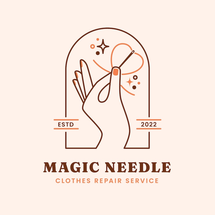 Free Vector hand drawn second hand clothing store logo