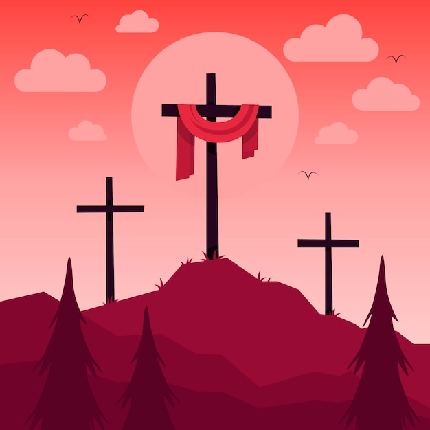 Free vector hand drawn semana santa concept