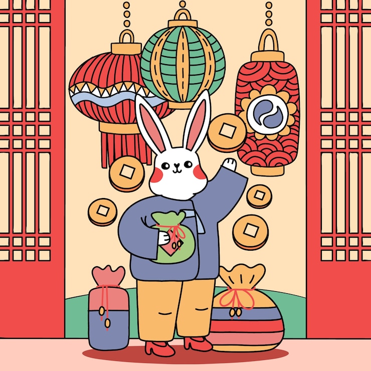 Free Vector hand drawn seollal illustration