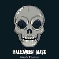 Free vector hand drawn skull mask