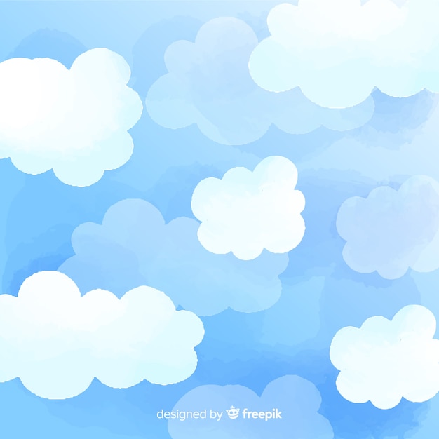 Free vector hand drawn sky background