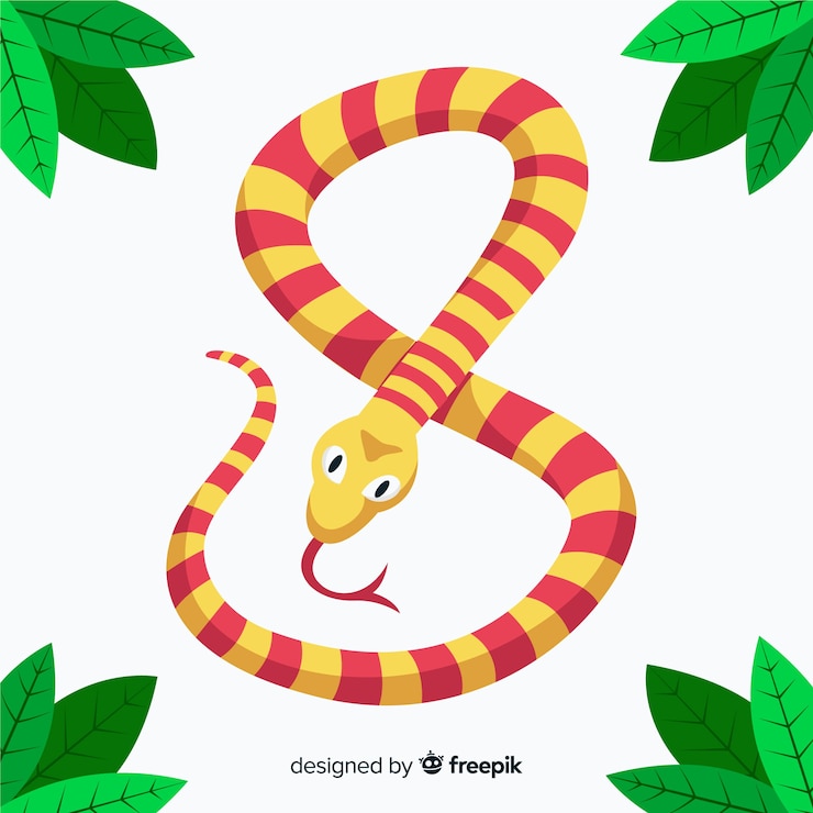 Free Vector hand drawn snake illustration