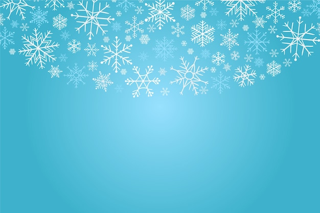 Free vector hand drawn snowflake border