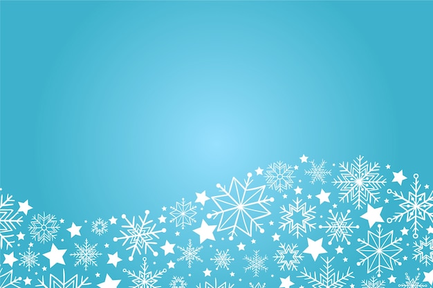 Free vector hand drawn snowflake border