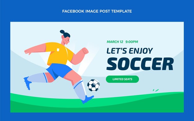 手描きサッカーのFacebook投稿