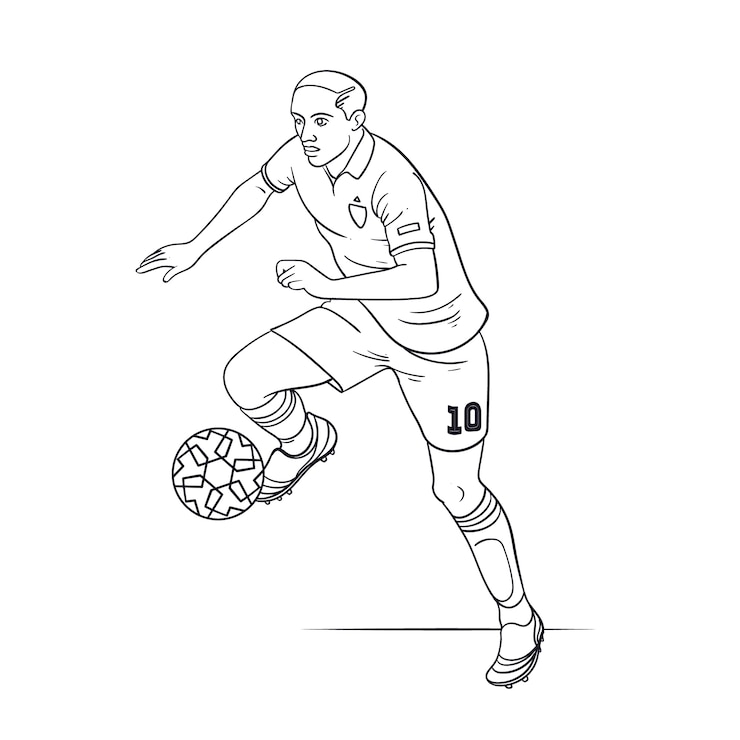 Free Vector hand drawn soccer illustration