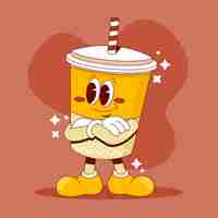 Free vector hand drawn soda  cartoon illustration