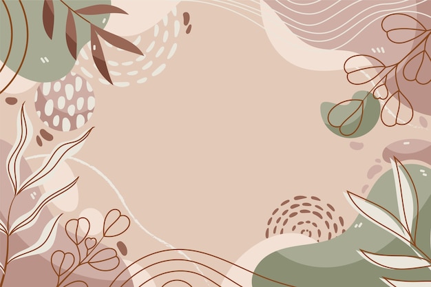 Free vector hand drawn soft earth tones background