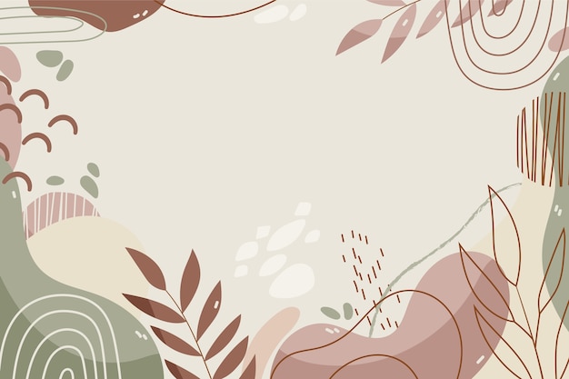 Free vector hand drawn soft earth tones background