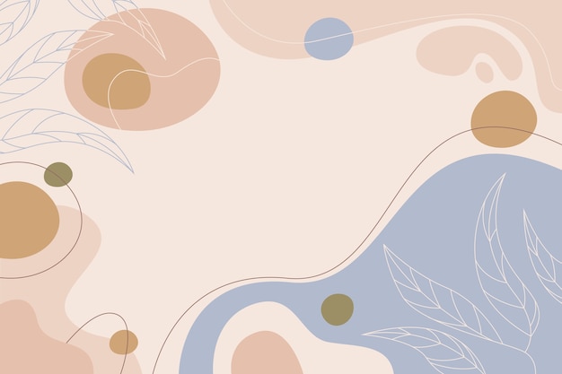 Free vector hand drawn soft earth tones background