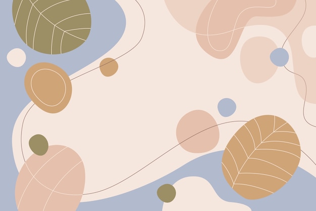 Free vector hand drawn soft earth tones background