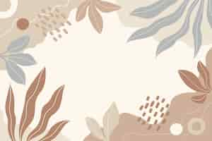 Free vector hand drawn soft earth tones background