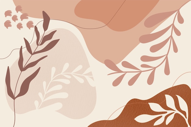 Free vector hand drawn soft earth tones background