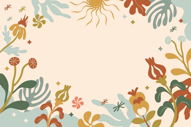 Hand drawn soft earth tones background