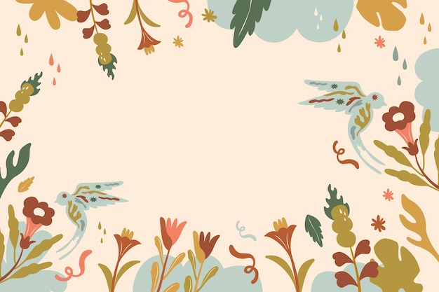Hand drawn soft earth tones background