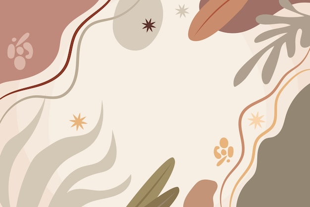 Free vector hand drawn soft earth tones background