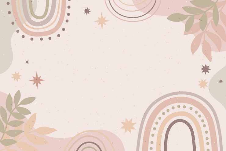 Free Vector hand drawn soft earth tones illustration